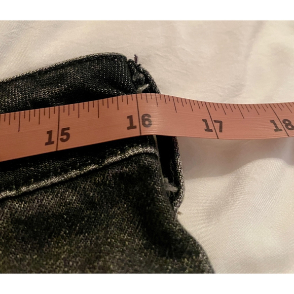 Women's Black We The Free Denim Skirt Size 29 Fringe - Picture 7 of 9